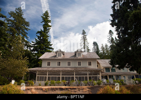 Crescent Lake Lodge, Olympic National Park, Washington, United States of America Banque D'Images