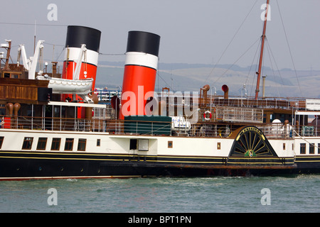 WAVERLEY est le dernier bateau à vapeur de mer dans le monde.Le port de Weymouth dorset england uk go Banque D'Images