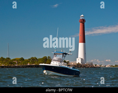 Barnegat Lighthouse à Barnegat Light, Long Beach Island, NJ Banque D'Images