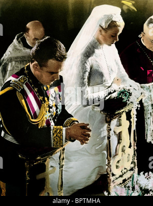 Le Prince Rainier III ET GRACE KELLY PRINCE ET PRINCESSE DE MONACO (1956) Banque D'Images