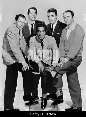 FRANK Sinatra, Dean Martin, Sammy Davis JR. PETER LAWFORD & JOEY BISHOP LE RAT PACK ACTEUR & Singers (1960) Banque D'Images