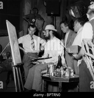 OSWALD MORRIS JOSE FERRER & JOHN HUSTON ACTEUR DIRECTEUR' 'Moulin rouge (1952) Banque D'Images