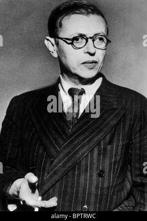 JEAN-PAUL SARTRE acteur et écrivain (1961) Banque D'Images