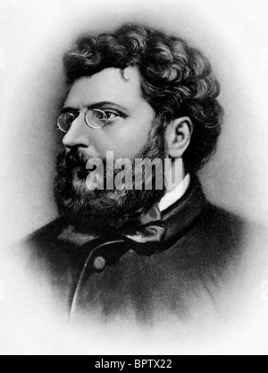 GEORGES BIZET COMPOSITEUR DE LA MUSIQUE (1883) Banque D'Images