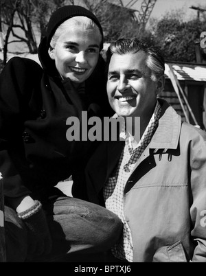 JEAN SIMMONS & STEWART GRANGER ACTRICE MARIÉS & ACTEUR (1959) Banque D'Images