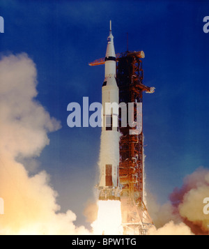 Lancement d'une fusée Saturn Apollo 11 (1969) Banque D'Images