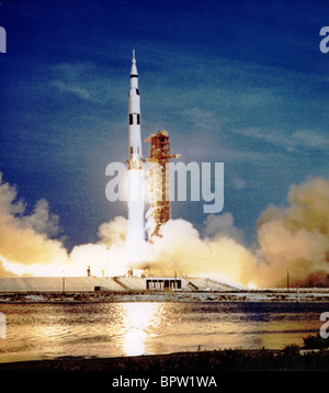 Lancement d'une fusée Saturn Apollo 11 (1969) Banque D'Images