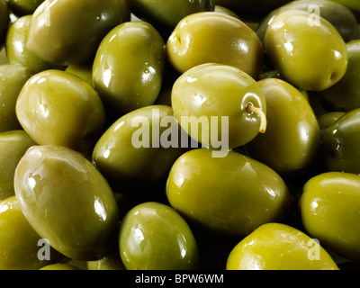 Fresh green olives queen photos, photos & images. Banque D'Images