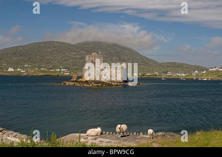 Kisimul Château est situé dans la région de Castlebay sur l'île de Barra, Western Isles Hébrides extérieures. L'Écosse 6535 SCO Banque D'Images