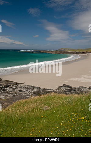 Allathasdal Beach, à l'île de Barra rive ouest, Outer Hebrides, Highland. L'Écosse. 6542 SCO Banque D'Images