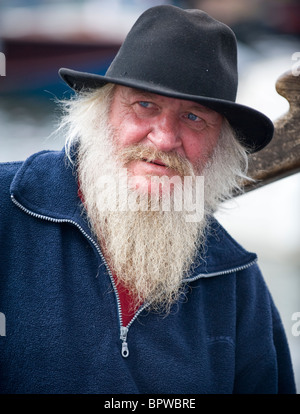 White-matelot barbu. 2010 Voile Voile parade. Amsterdam, Pays-Bas Banque D'Images