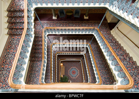 Grand Hotel Brighton escalier central Banque D'Images