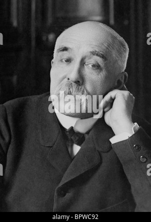 Portrait photo c1900s de Georges Clemenceau, homme politique français (1841 - 1929) - Le Premier Ministre de la France 1906 - 1909  + 1917 - 1920. Banque D'Images