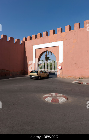 Mur de la ville, Marrakech, Maroc, Afrique du Nord, Afrique Banque D'Images