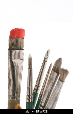 Pinceaux d'artistes. Banque D'Images