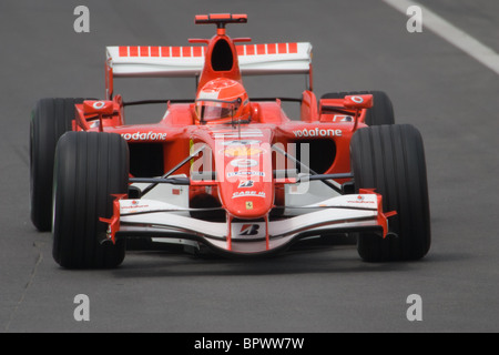 Michael Schumacher de la Scuderia Ferrari au cours d'une session de la pratique canadienne 2006 Grand Prix F1 Banque D'Images