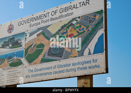 Un ensemble de photographies de Gibraltar, le Rocher de Gibraltar , la ville et le port (Port) Banque D'Images