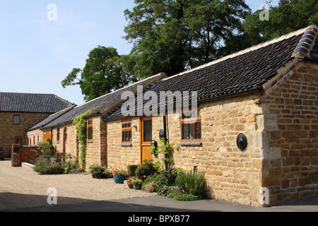 Les bâtiments agricoles abandonnés convertis en maisons d'habitation. (Voir image Ref : B0RDHX avant pour voir). Banque D'Images