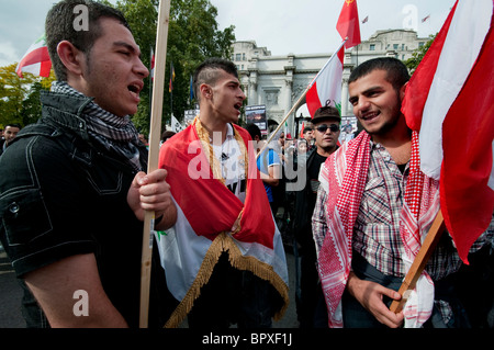 Les musulmans à jour annuelle Quds mars à Londres 4 Septembre 2010 Banque D'Images