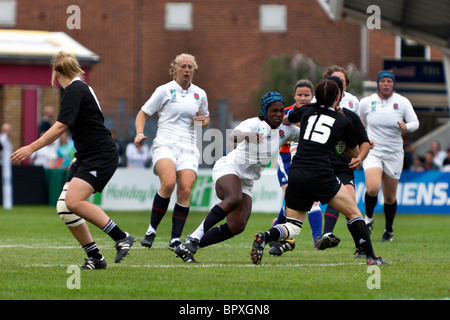 L'Angleterre v la NOUVELLE ZELANDE, Womens finale de la Coupe du Monde de Rugby, le Twickenham Stoop,, Londres, Royaume-Uni. 12Th Mar 2010 Banque D'Images