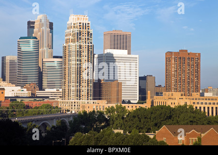 Le centre-ville de Minneapolis . Banque D'Images