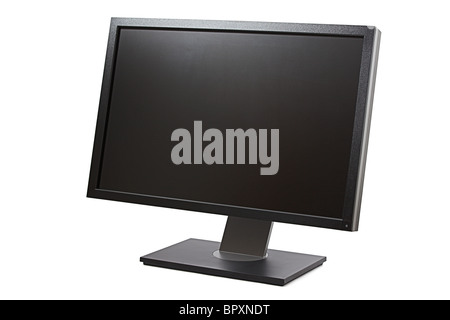 Moniteur ordinateur isolé Banque D'Images