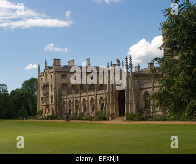 St.John's College de Cambridge vu depuis le dos. Banque D'Images