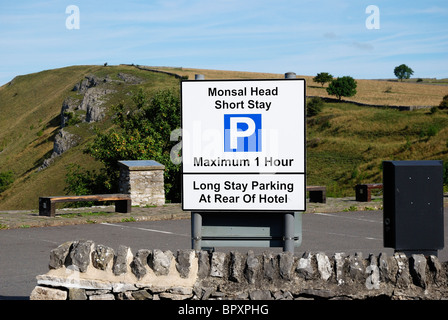 Monsal head parking Derbyshire england UK Banque D'Images