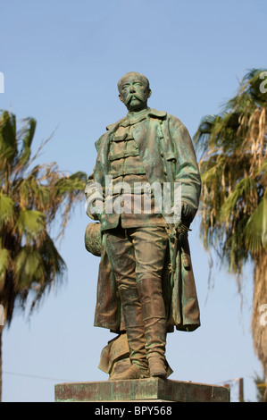 La statue de Faidherbe, gouverneur en 1854, Saint-Louis, Sénégal Banque D'Images