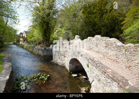 Pont Gallox Dunster Exmoor Village Somerset UK Europe Banque D'Images