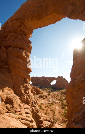 Turrent Arch Arches National Park Moab Utah Banque D'Images