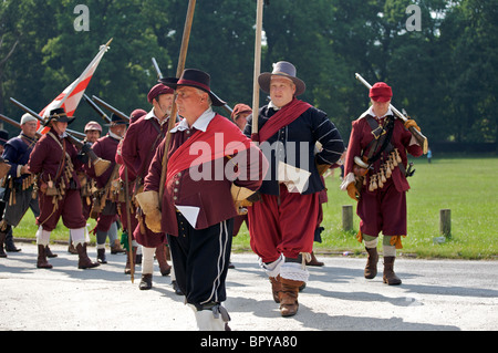 La guerre civile anglaise re-enactment Society - le Hogan-vexel Banque D'Images