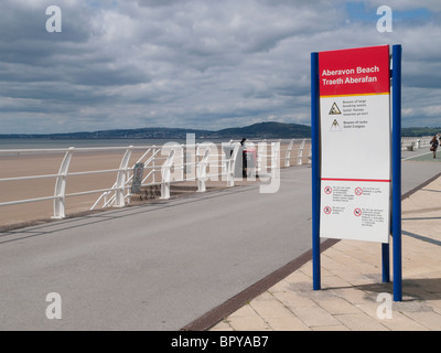 Aberavon Beach, Port Talbot au Pays de Galles du Sud Banque D'Images