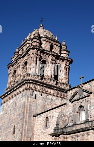 Close up of tour de l'église Santo Domingo , Cusco , Pérou Banque D'Images