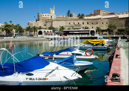 Melilla La Vieja citadelle et port. Melilla.Espagne. Banque D'Images
