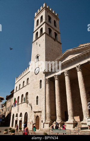 Santa Maria sopra Minerva en Assisi Italie Banque D'Images