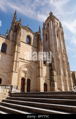 Segovia, Ségovie, Province de l'Espagne. La cathédrale de style gothique du 16ème siècle. Banque D'Images