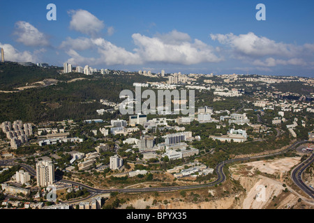 Photographie aérienne du Technion - Israel's Institute of Technology de Haïfa Banque D'Images