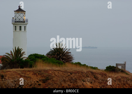 Vicente Lighthouse Point à Rancho Palos Verdes, California, USA. Le phare a été ajouté au National Register of Historic Places en 1980. Banque D'Images