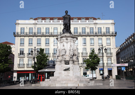 Luis de Camoes square à Lisbonne, Portugal Banque D'Images