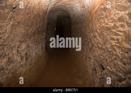 Hue, Vietnam. Les Tunnels de Vinh Moc dans la zone démilitarisée (DMZ). Ces tunnels sont réels. Banque D'Images