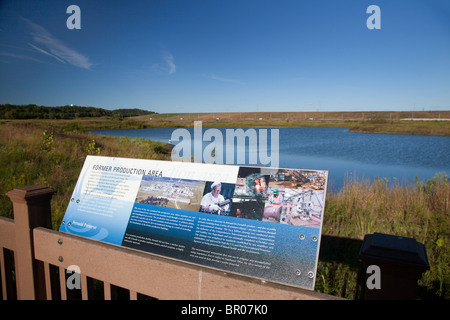 La braya préserver, anciennement un site pour le traitement de l'uranium pour les bombes nucléaires Banque D'Images