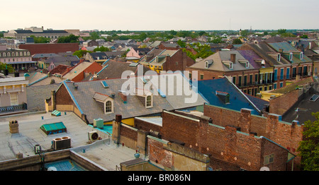 Aperçu de l'historique quartier français de La Nouvelle-Orléans, Louisiane, Etats-Unis Banque D'Images