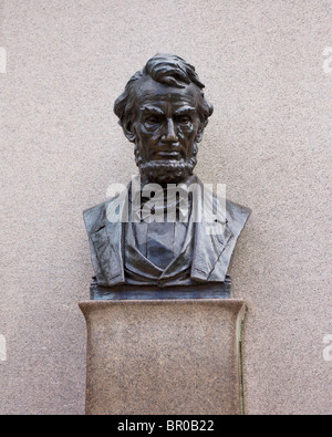 Buste d'Abraham Lincoln Banque D'Images