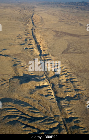 Vue aérienne de la San Andeas faute. Banque D'Images