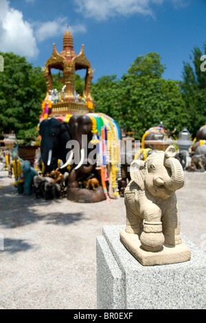 La Thaïlande, Phuket. La plus grande île de la Thaïlande. Promthep Cape, éléphant hindou. shirne Banque D'Images