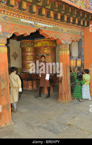 Jambay Lhakhang temple, Bumthang, Bhoutan Banque D'Images
