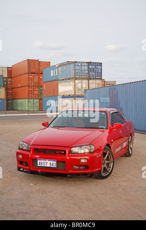 Nissan Skyline R34 voiture 4 portes Banque D'Images