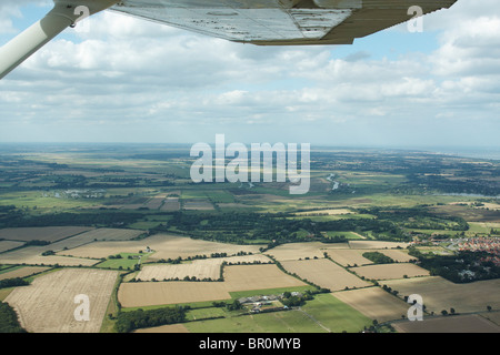 Vue aérienne de Suffolk, UK Banque D'Images