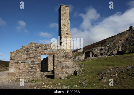 Les vestiges de l'ancienne usine de fusion de gangs Swaledale Yorkshire Dales National Park North Yorkshire UK Banque D'Images